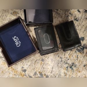 Two Magnetic Money Clips w Clear ID Window